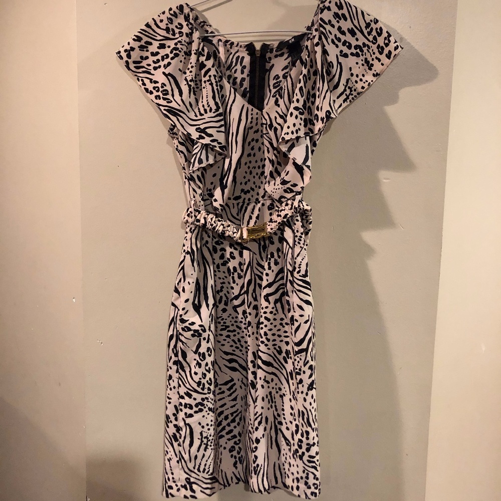 HM 6 animal print buckle dress